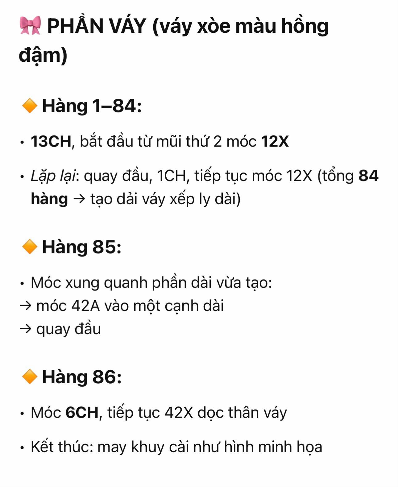 Chart Móc Len Búp bê Hươu Cao Cổ Amigurumi