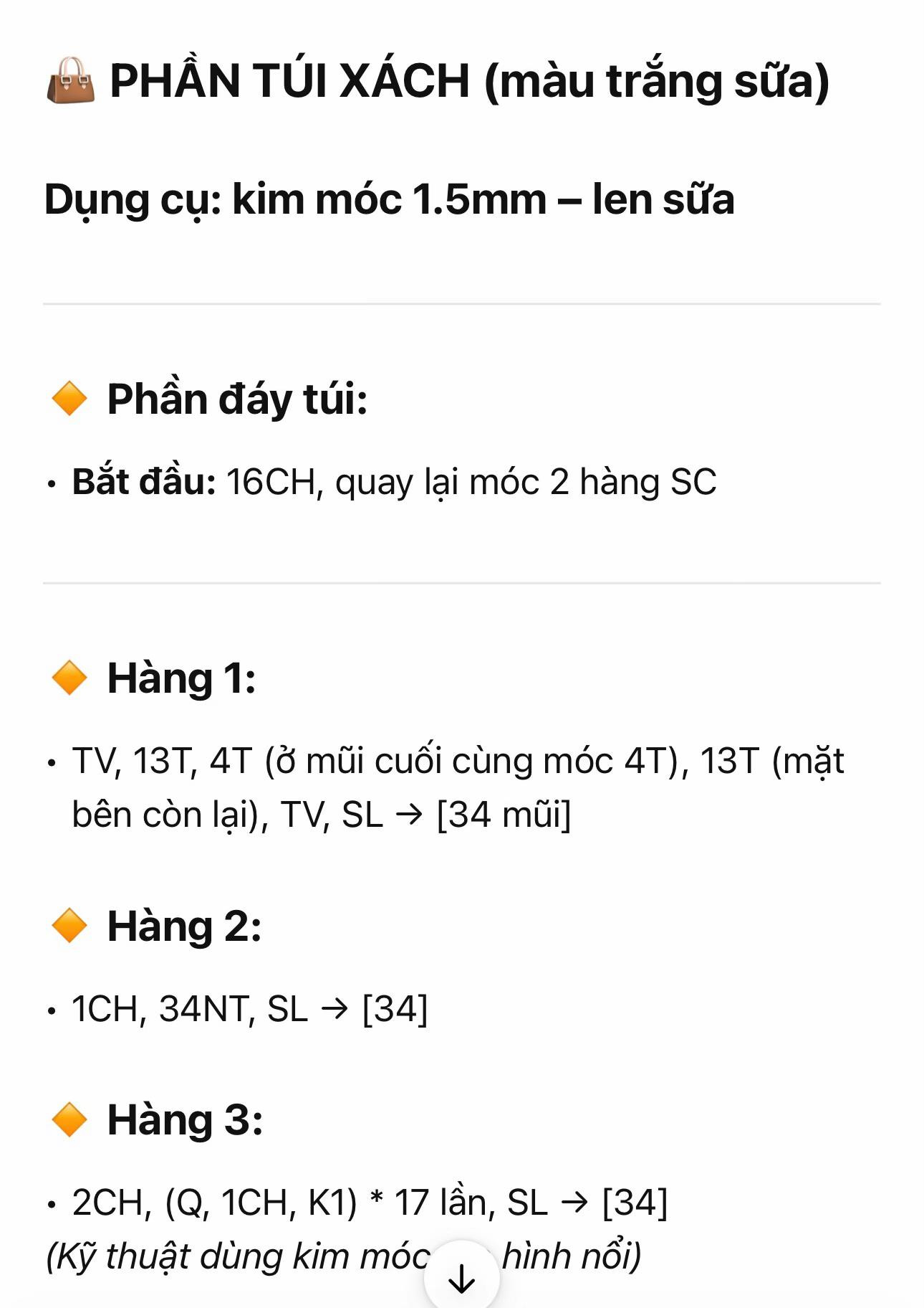 Chart Móc Len Búp bê Hươu Cao Cổ Amigurumi