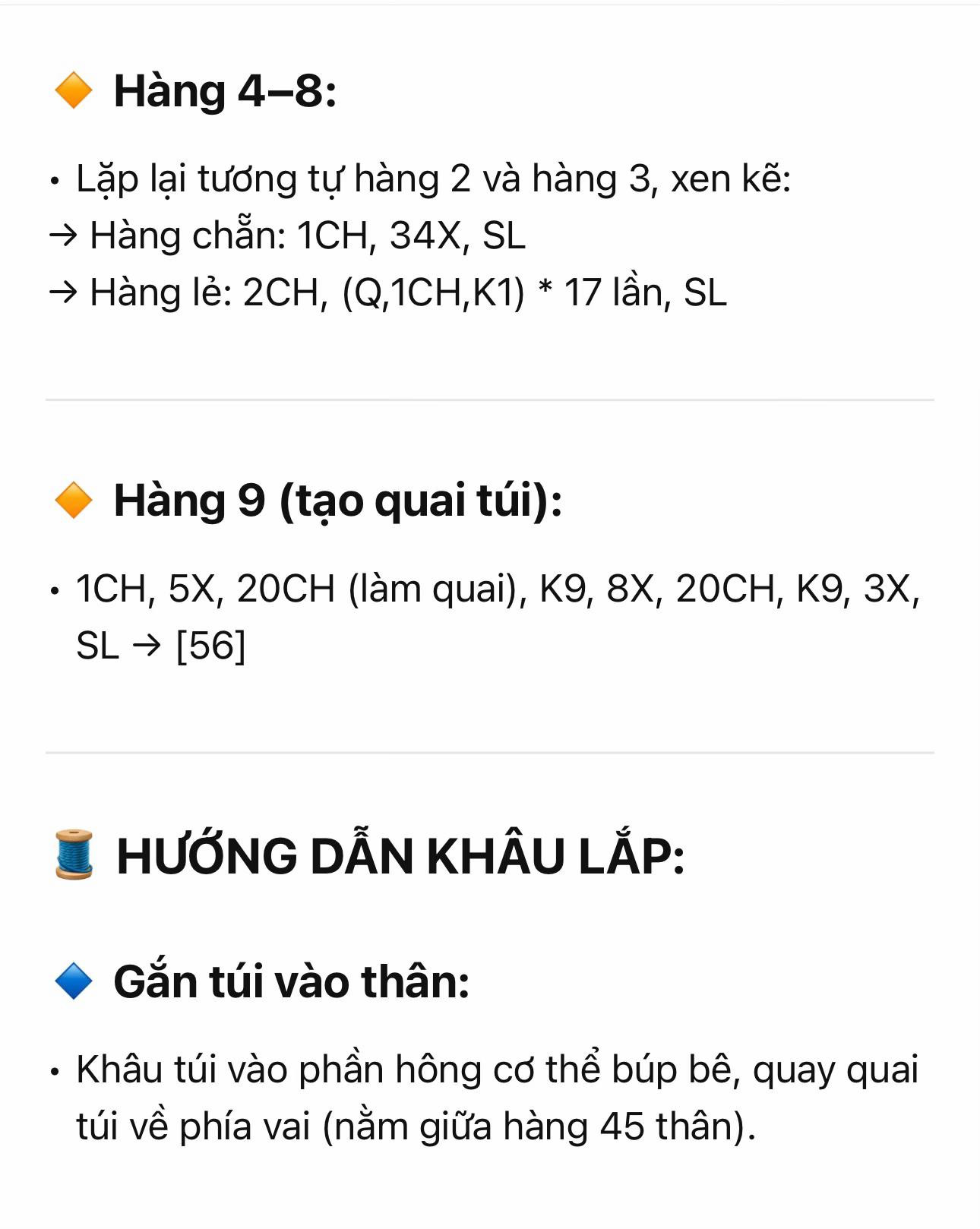 Chart Móc Len Búp bê Hươu Cao Cổ Amigurumi