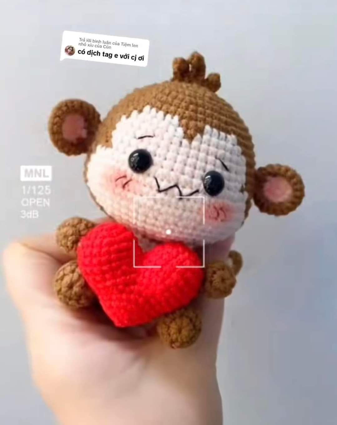 Chart Móc Len Búp Bê Khỉ Rich Kid & Khỉ Cầm Chuối Dễ Thương