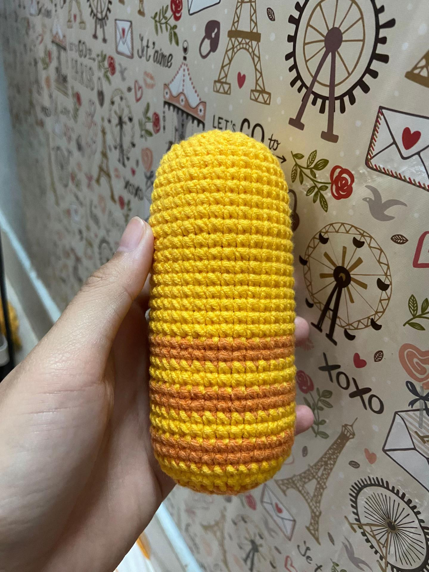 Chart móc len búp bê Larva, hướng dẫn chi tiết thân và mắt