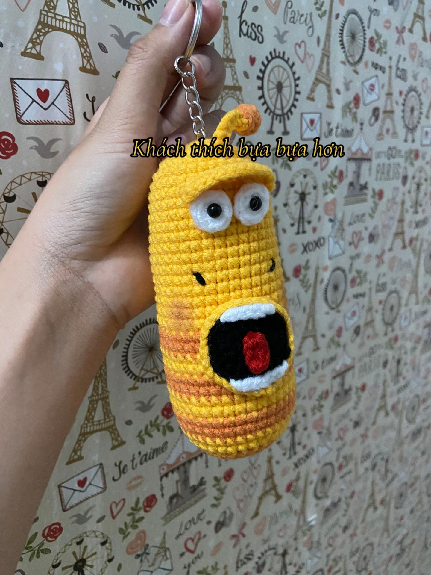 Chart móc len búp bê Larva, hướng dẫn chi tiết thân và mắt