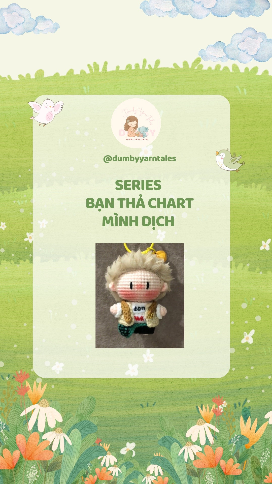 Chart Móc Len Búp bê Martin (Doll Martin) - Dịch bởi Dumby Yarn Tales