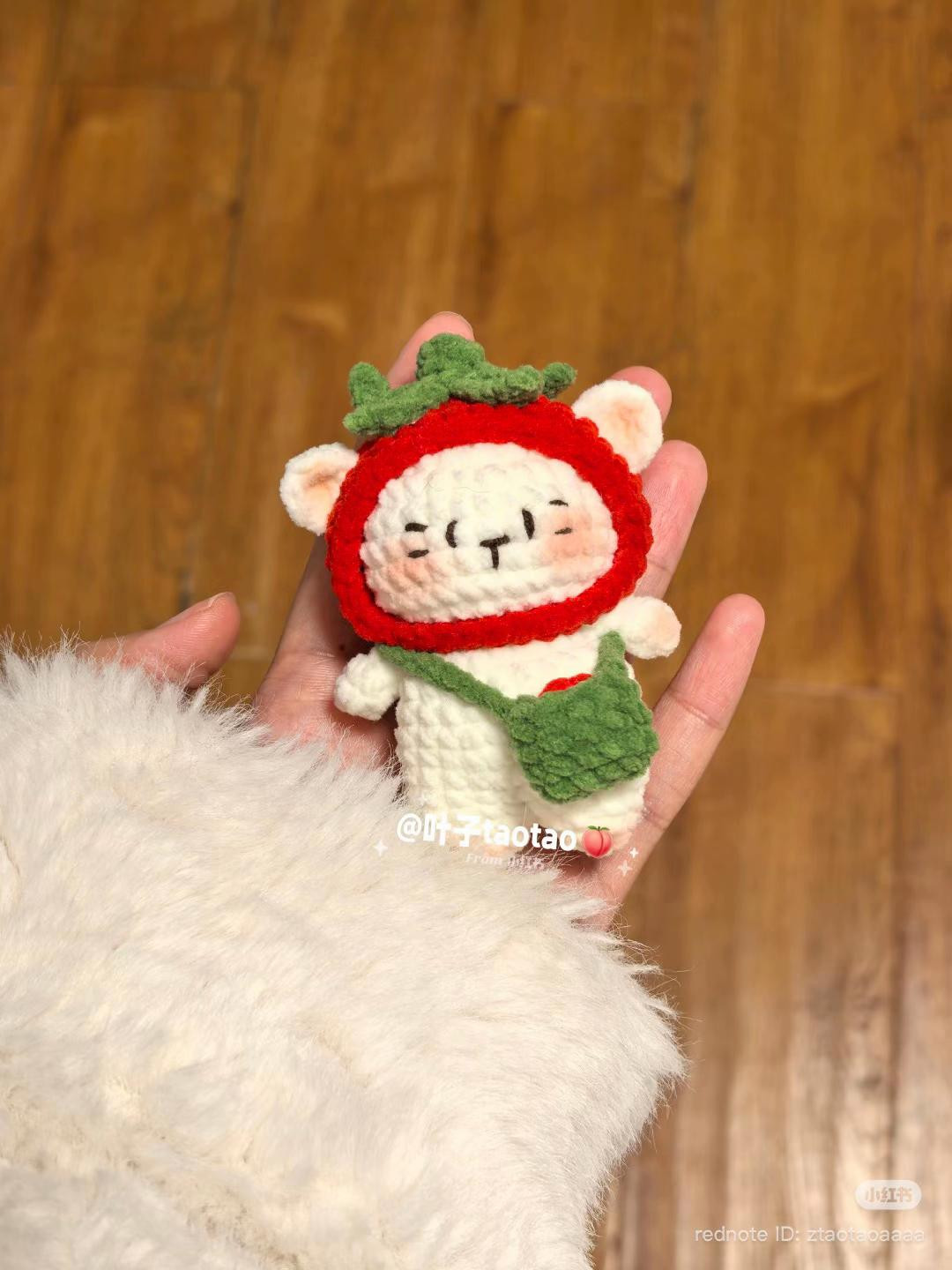 Chart Móc Len Búp Bê Mèo Cà Chua Dễ Thương