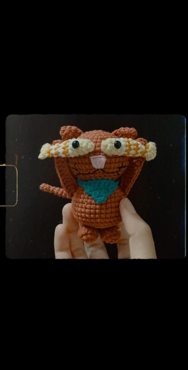 Chart Móc Len Búp Bê Mèo Cá Giữ Kính, Hướng Dẫn Chi Tiết