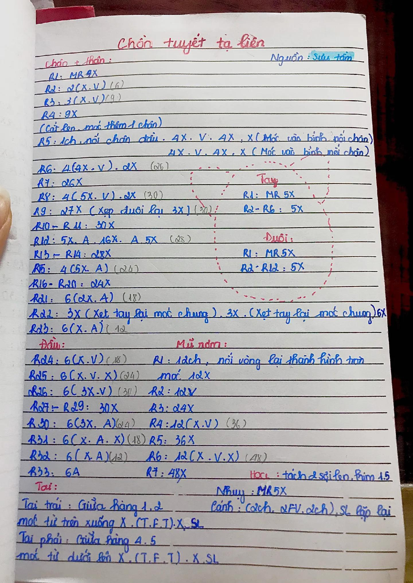 Chart móc len búp bê mèo Chồn tuyết tạ liên đội nón lá và hoa hồng