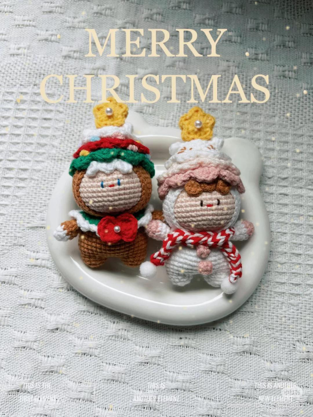 Chart Móc Len Búp bê Mochi Cây Thông Noel Ngọt Ngào