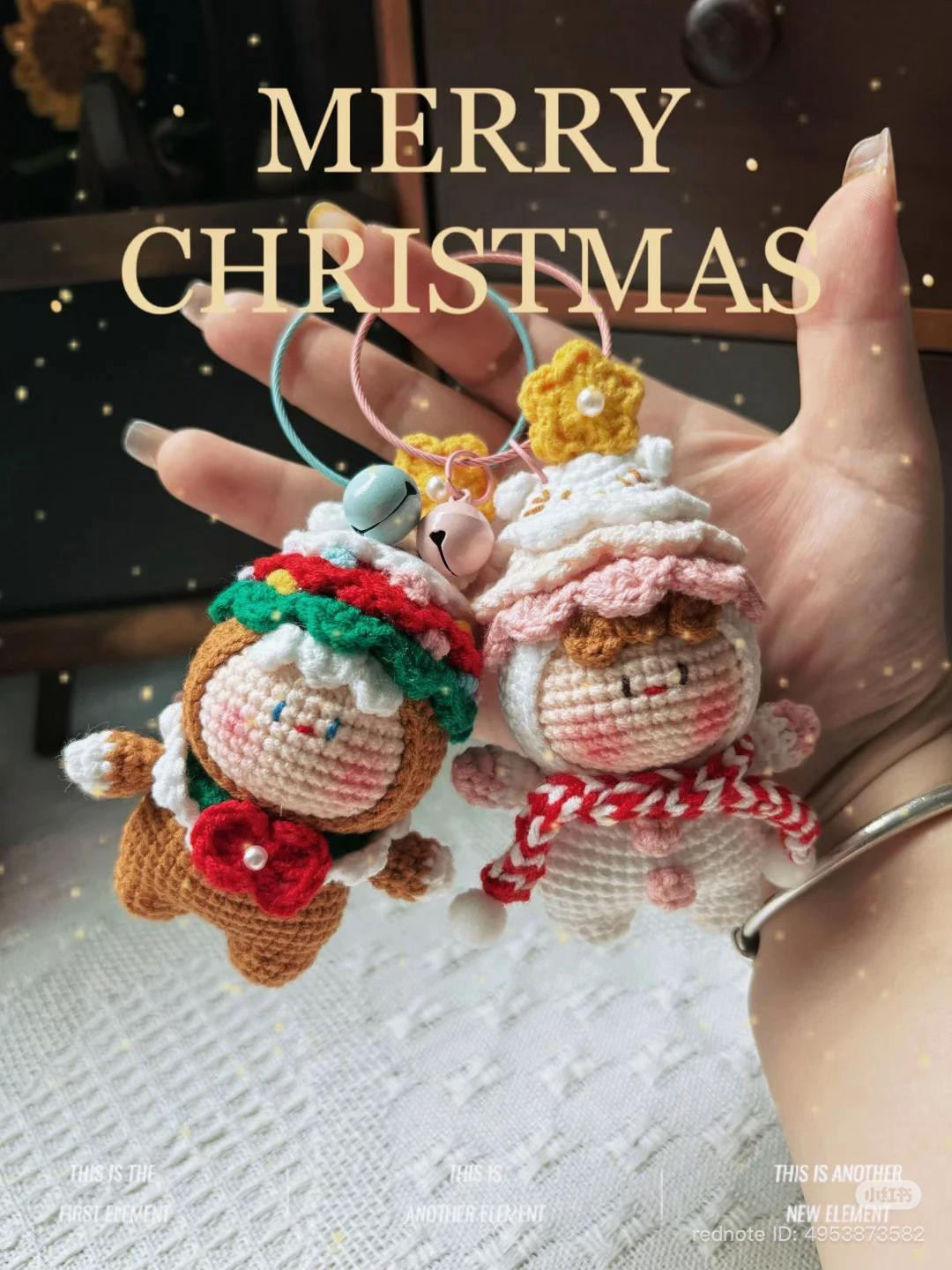 Chart Móc Len Búp bê Mochi Cây Thông Noel Ngọt Ngào