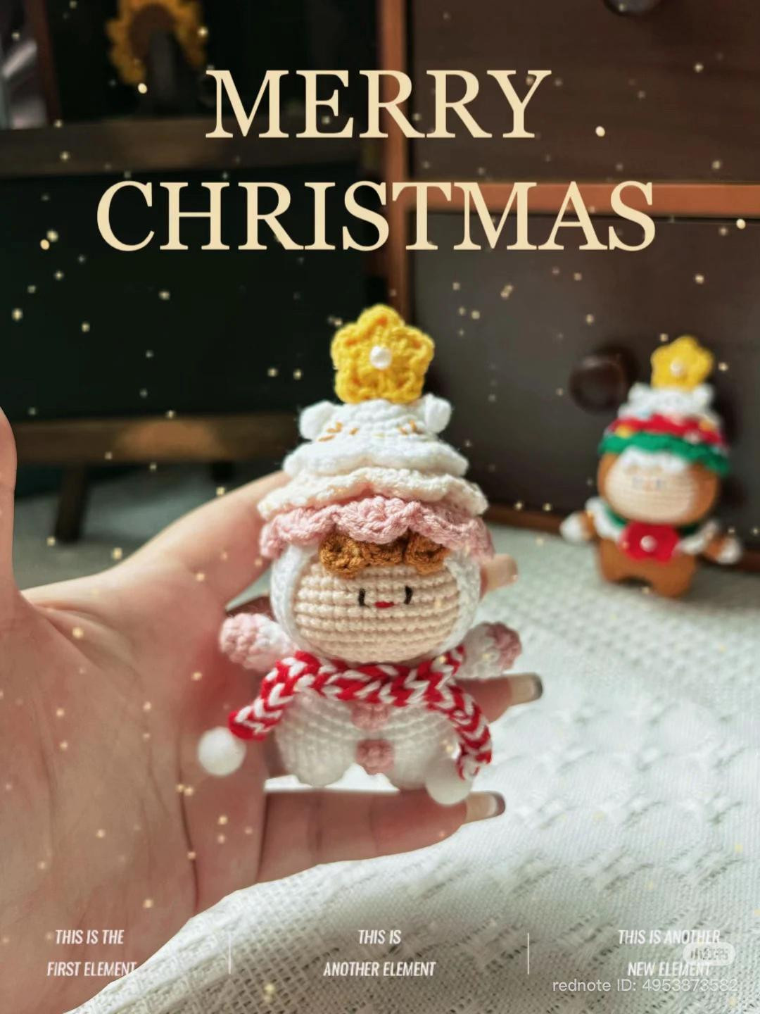 Chart Móc Len Búp bê Mochi Cây Thông Noel Ngọt Ngào