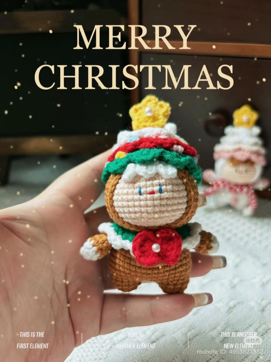 Chart Móc Len Búp bê Mochi Cây Thông Noel Ngọt Ngào