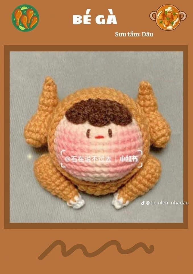 Chart Móc Len Búp bê Mochi Củ Cải và Bánh Bao