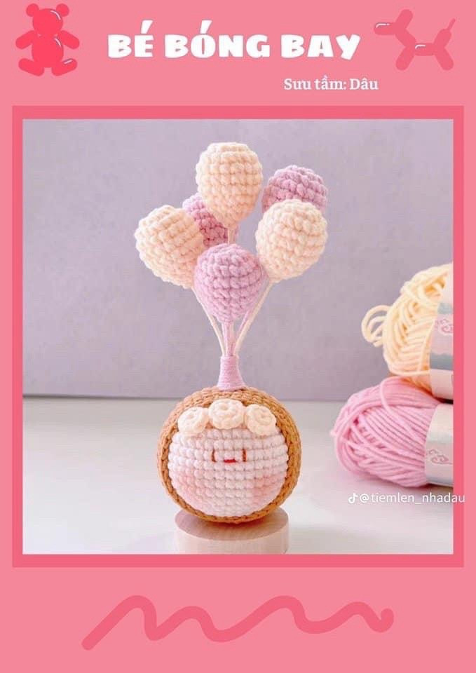 Chart Móc Len Búp bê Mochi Củ Cải và Bánh Bao