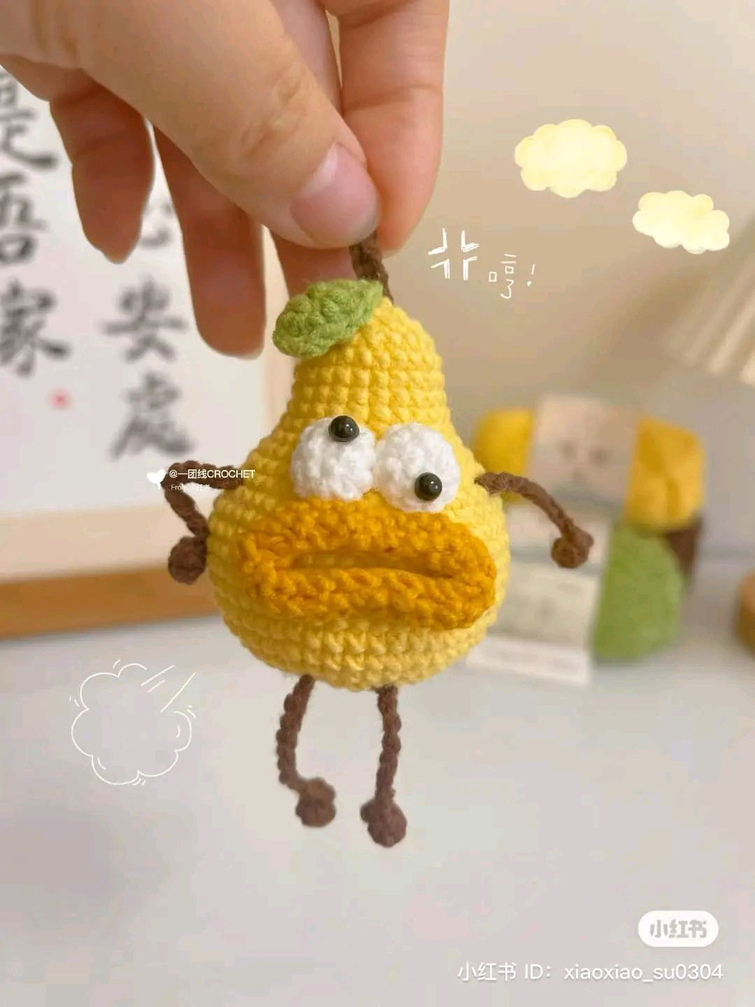 Chart móc len búp bê Táo Cọc và Lê Ngô hài hước