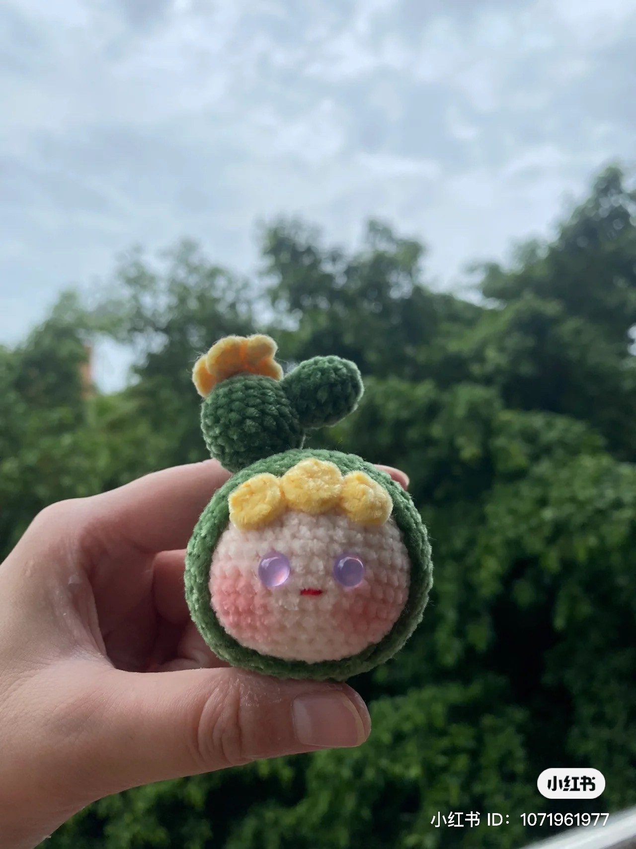 Chart móc len búp bê xương rồng Cacus Baby dễ thương