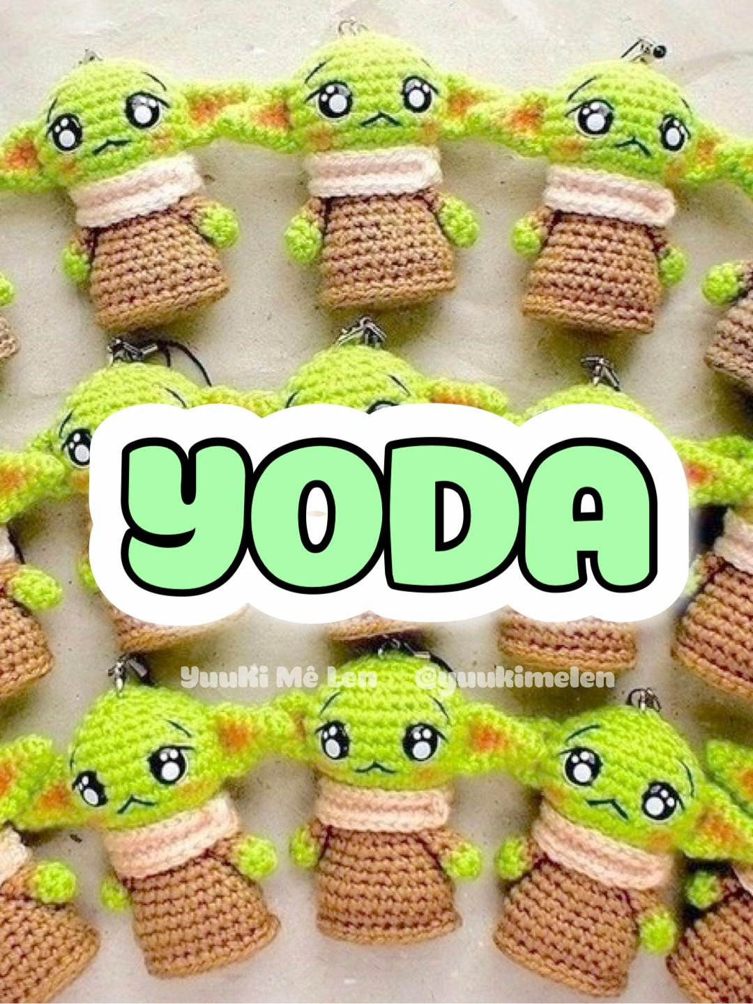 Chart Móc Len Búp bê Yoda Xanh - Hướng dẫn chi tiết từng hàng từ Yuuki Mê Len