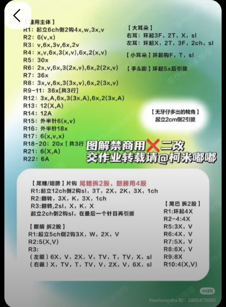Chart móc len cặp đôi Gấu Trúc Đỏ và Gấu Mèo