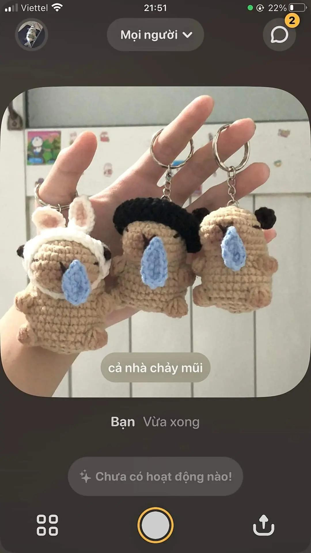 Chart móc len Capybara chảy mũi và Heo bơi mặc áo phao màu hồng dễ thương