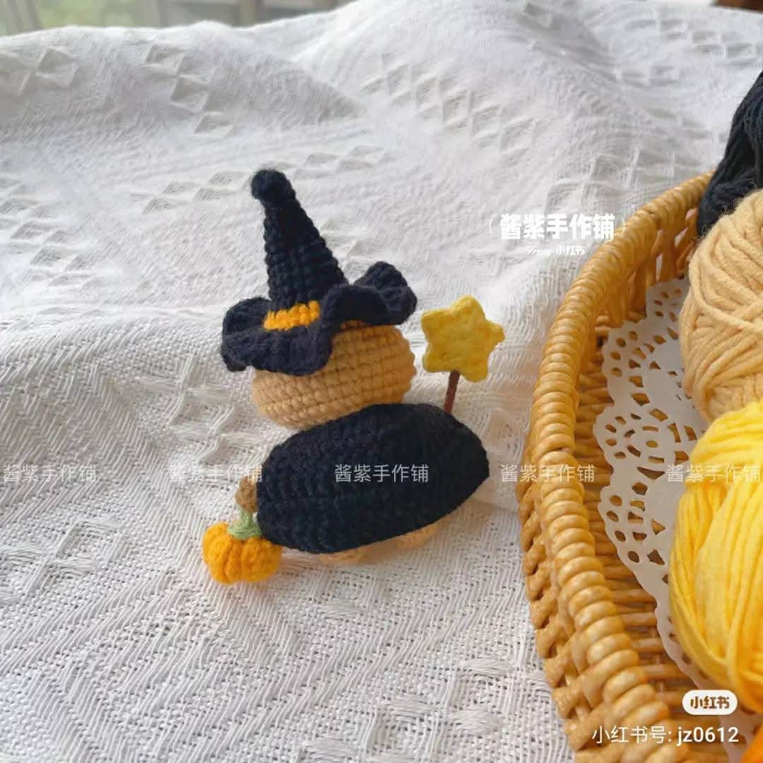 Chart Móc Len Capybara Phù Thuỷ Halloween