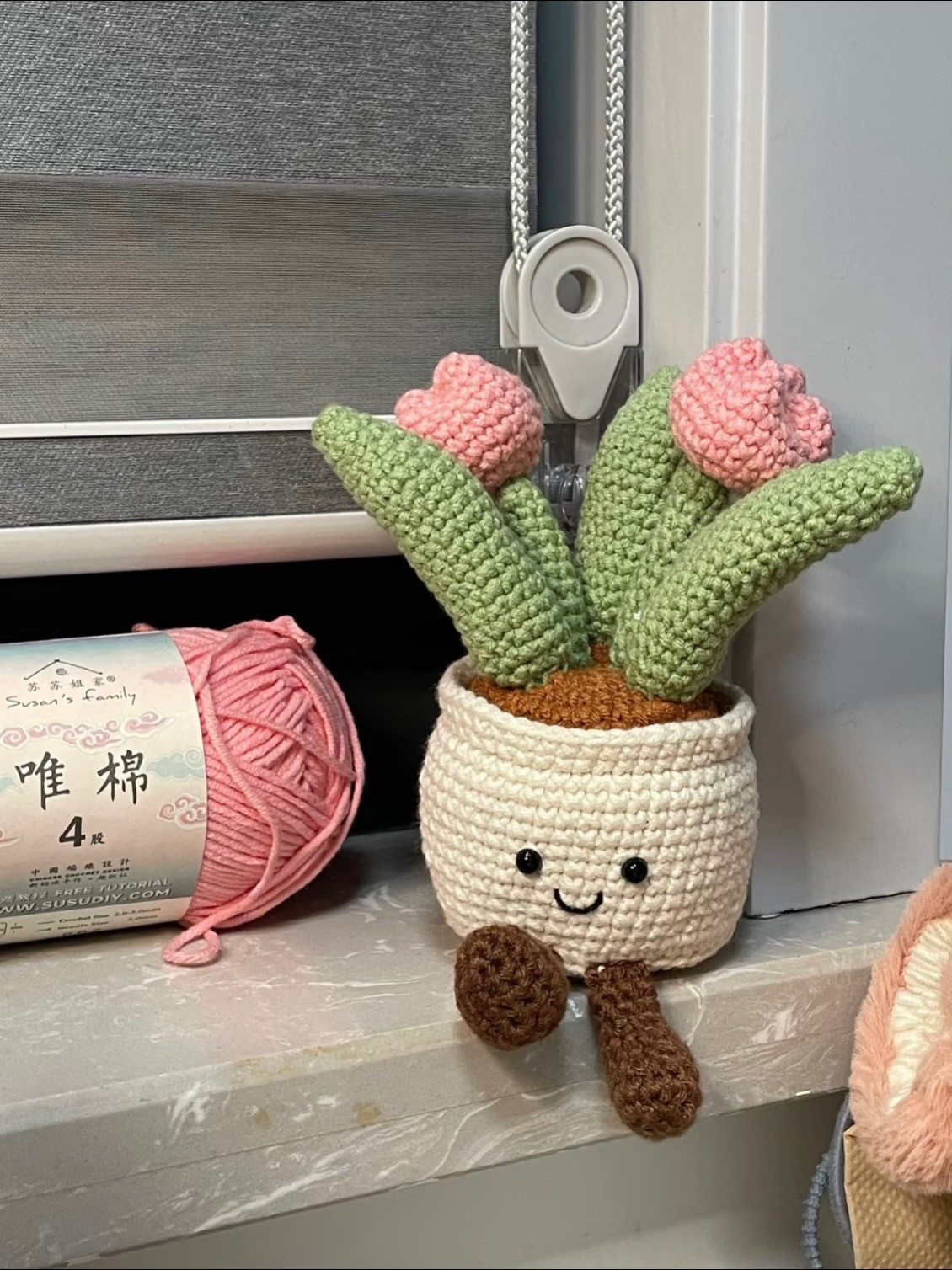 Chart Móc Len Chậu Hoa Tulip Jellycat Dễ Thương