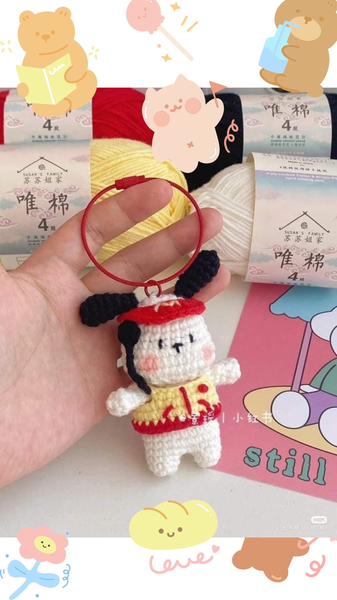 Chart Móc Len Chó Pacha Dễ Thương