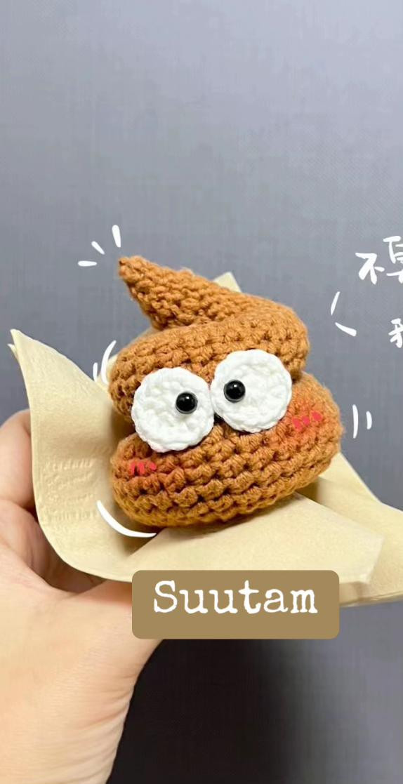 Chart móc len Cứt (Poop) dễ thương, mẫu Suutam