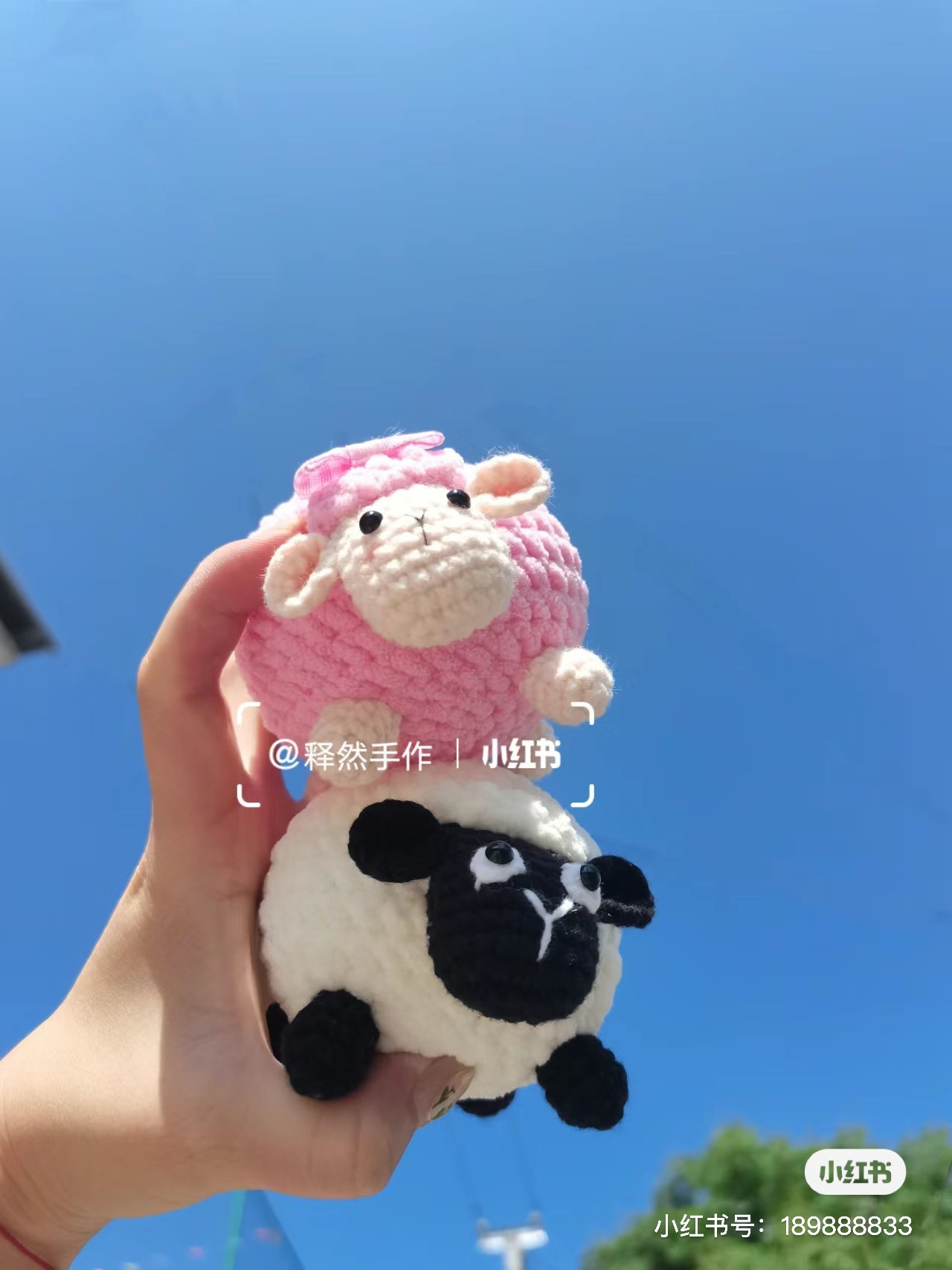 Chart móc len Cừu Trắng dễ thương