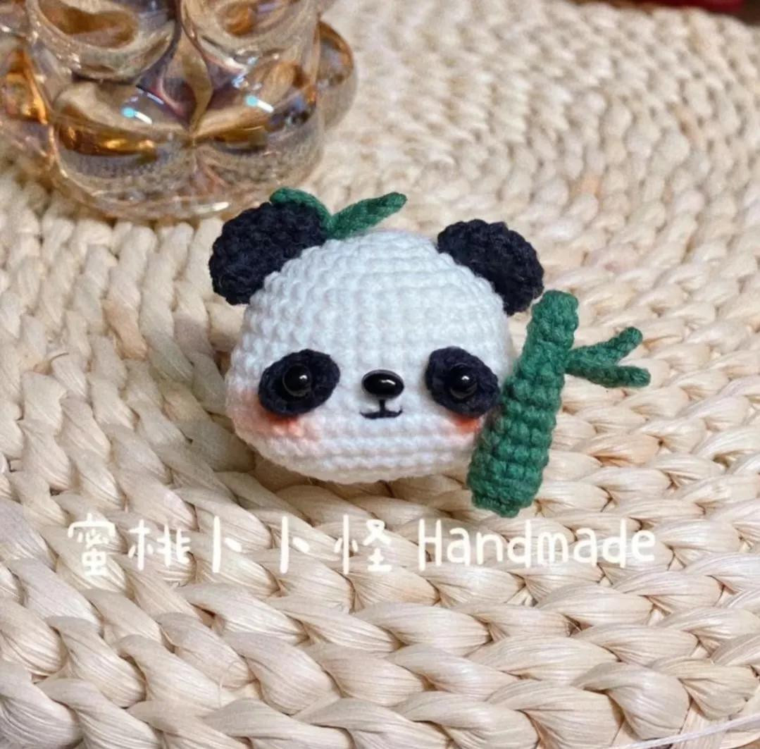 Chart móc len đầu gấu trúc Panda dễ thương