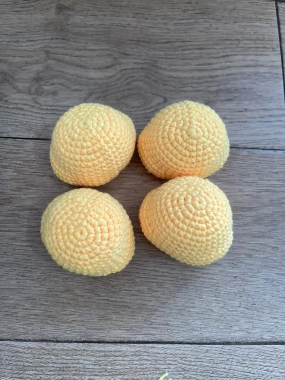 Chart Móc Len Đầu Hổ: Hướng dẫn chi tiết từng hàng móc đầu hổ màu vàng, tai và râu cho búp bê amigurumi dễ thương