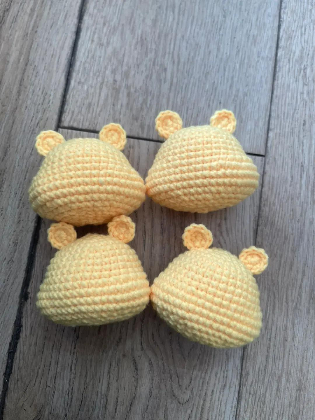 Chart Móc Len Đầu Hổ: Hướng dẫn chi tiết từng hàng móc đầu hổ màu vàng, tai và râu cho búp bê amigurumi dễ thương