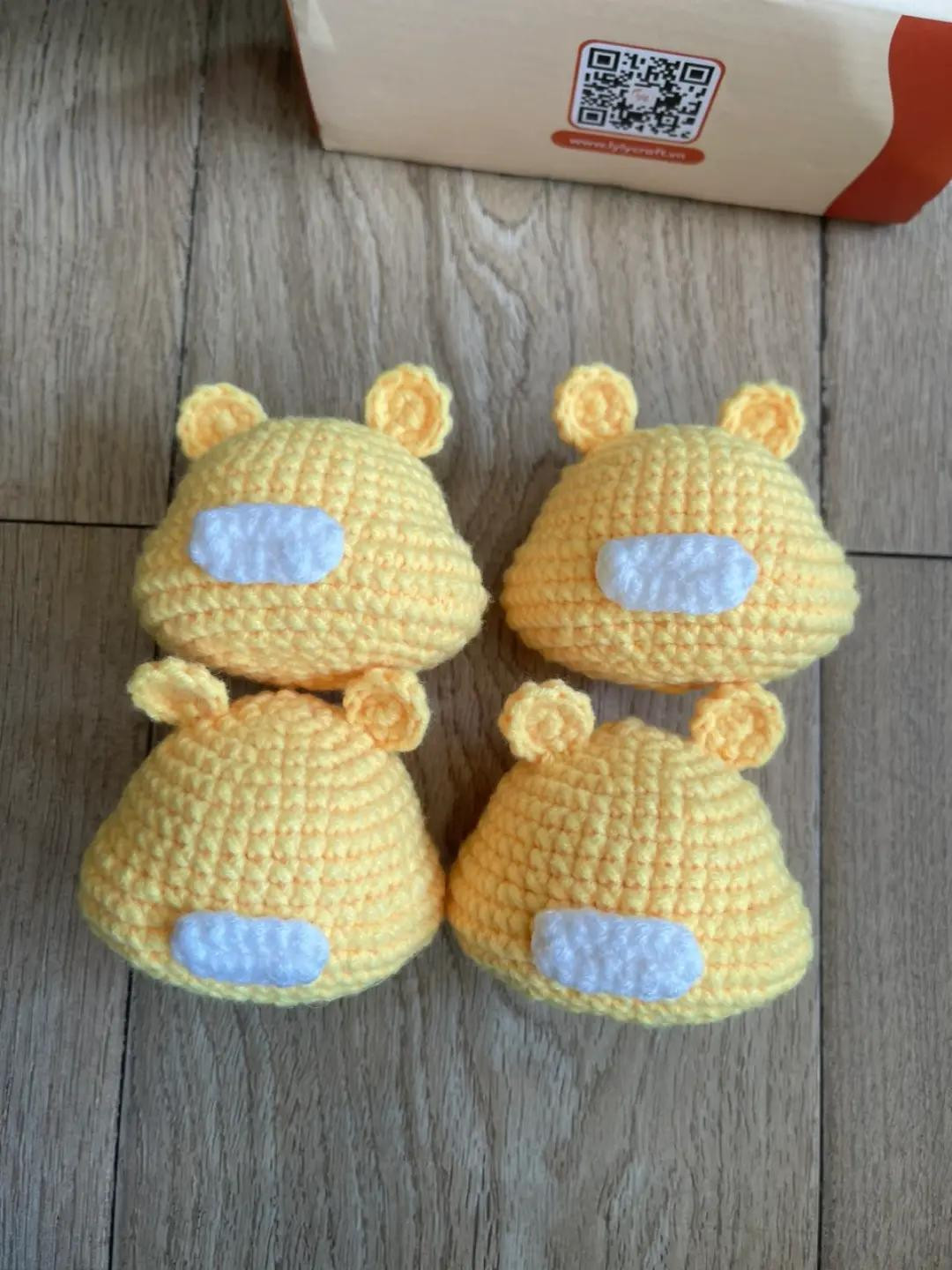 Chart Móc Len Đầu Hổ: Hướng dẫn chi tiết từng hàng móc đầu hổ màu vàng, tai và râu cho búp bê amigurumi dễ thương