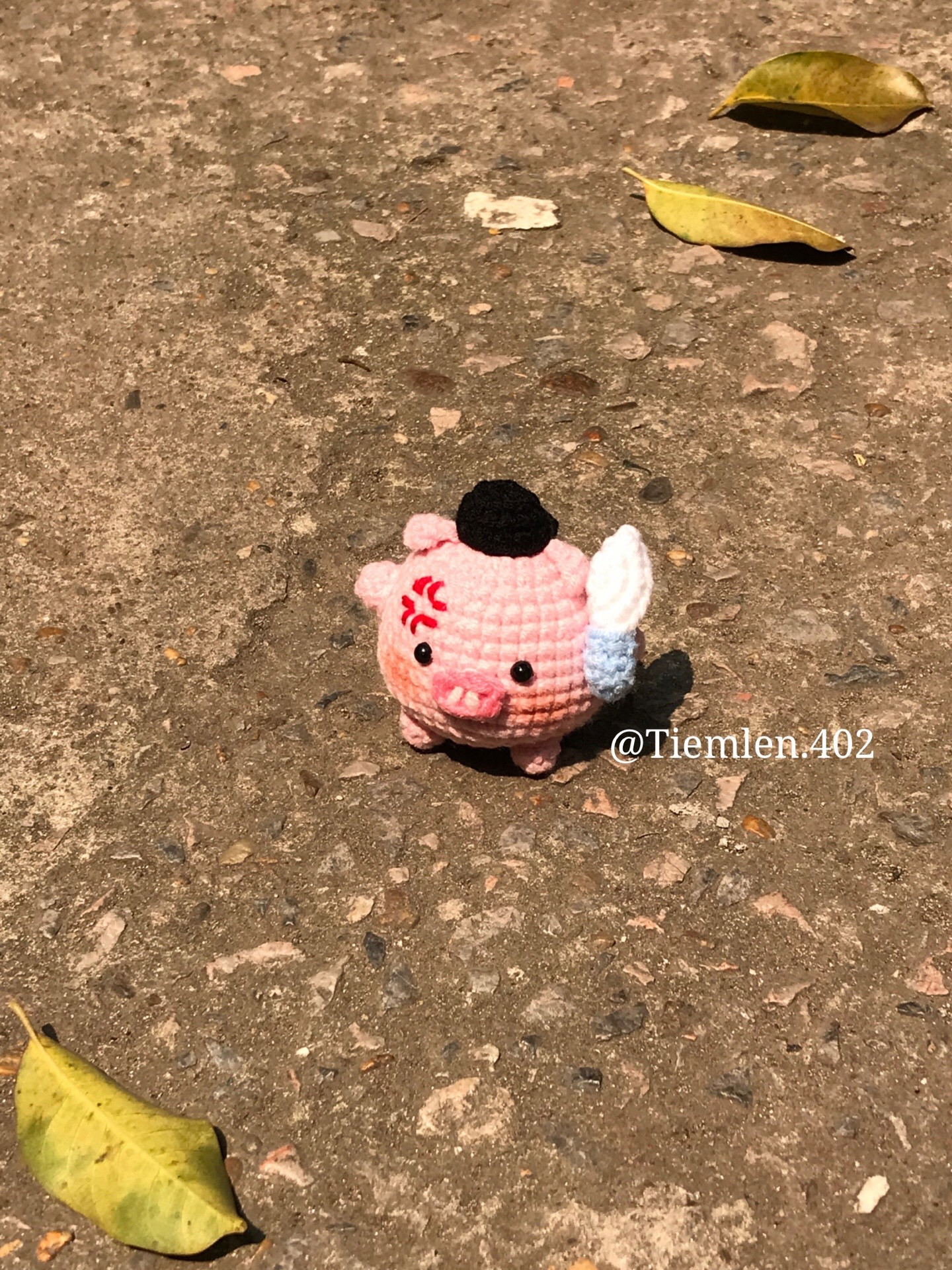 Chart Móc Len Heo Cầm Dao - Hướng Dẫn Chi Tiết