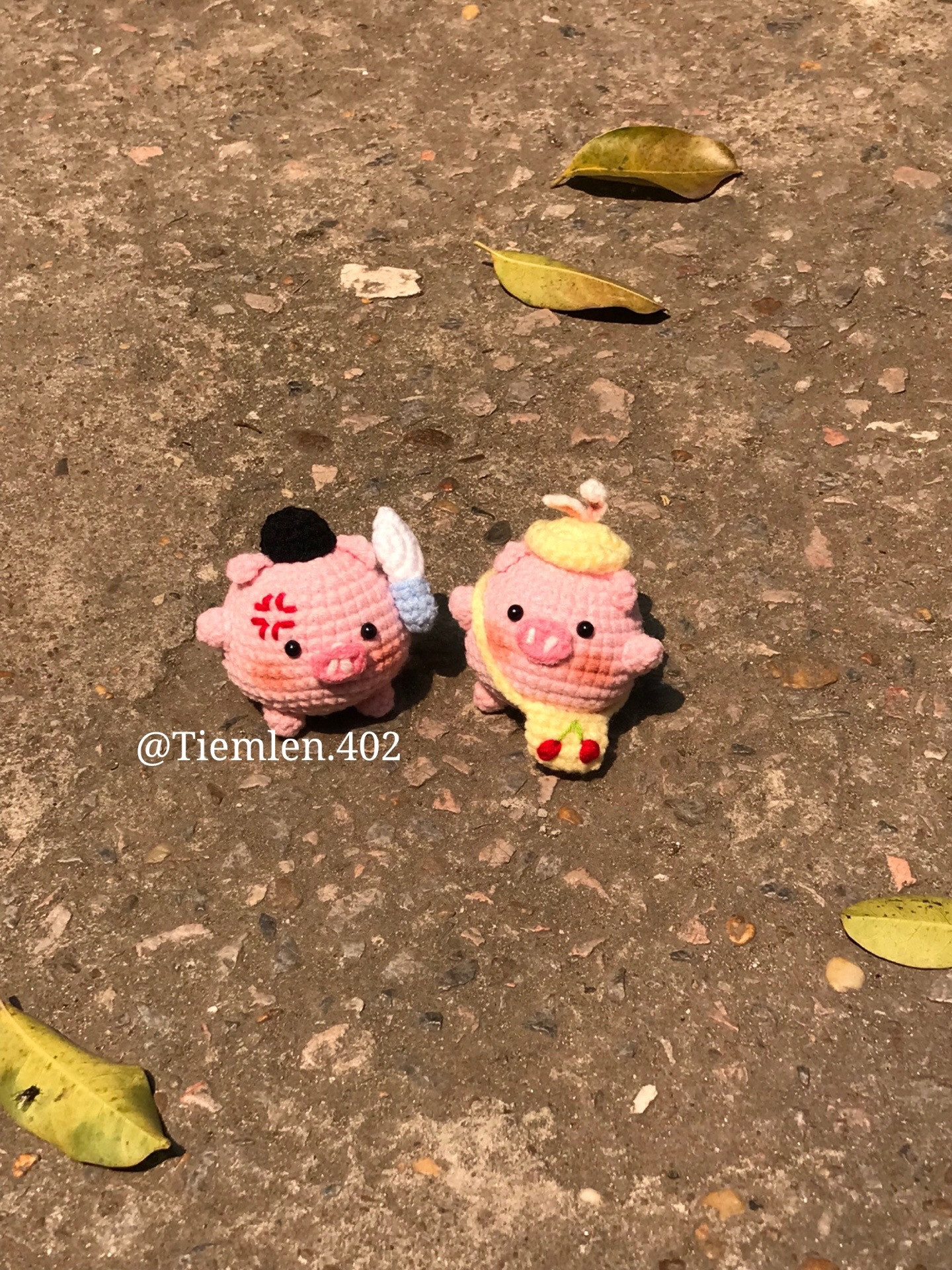 Chart Móc Len Heo Cầm Dao - Hướng Dẫn Chi Tiết