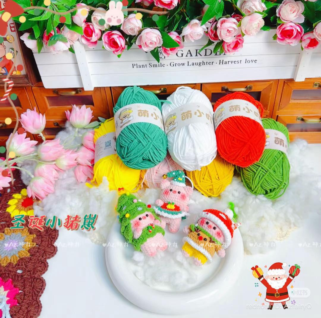 Chart Móc Len Heo Giáng Sinh Dễ Thương