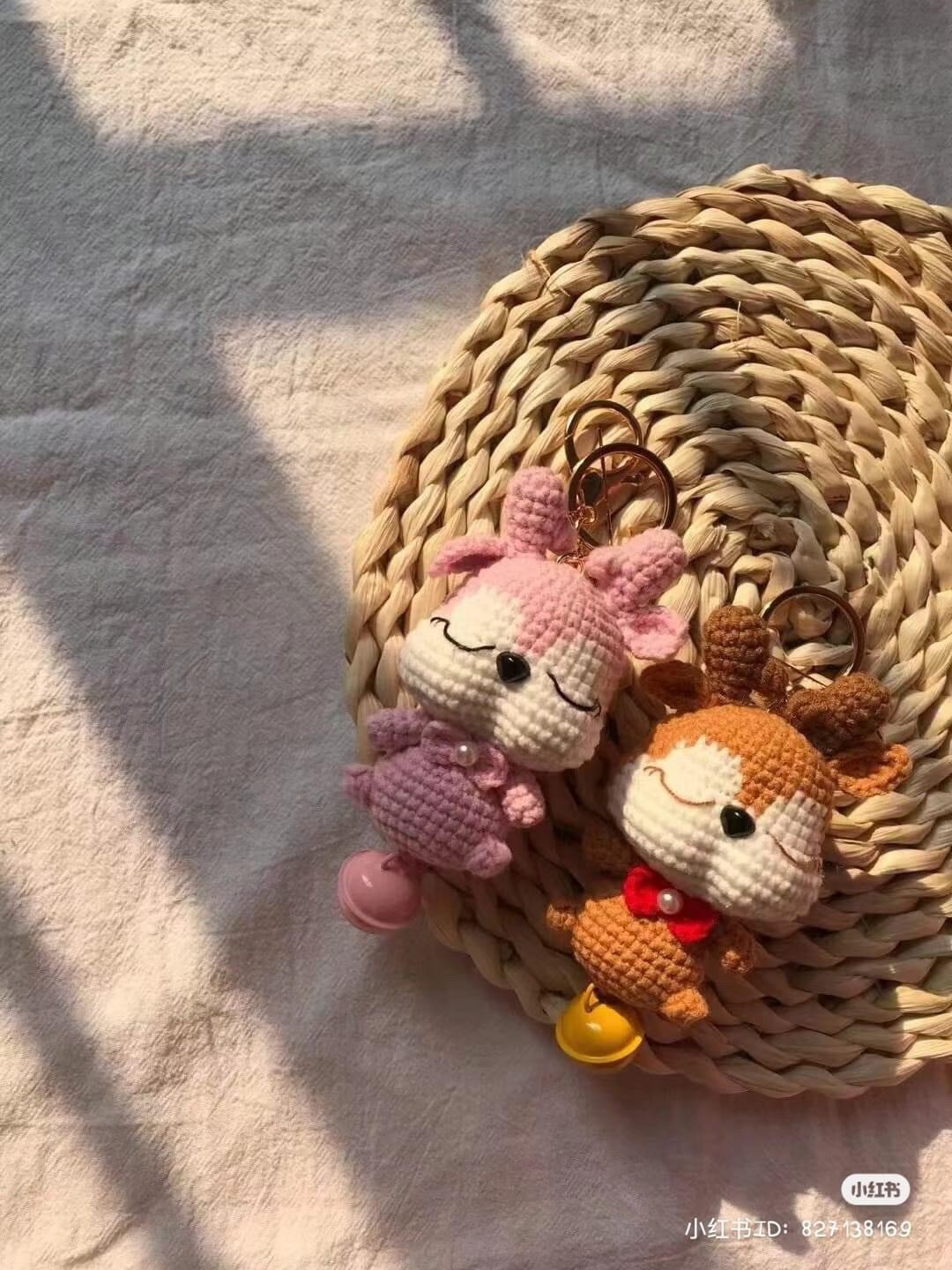 Chart móc len hươu cao cổ và thỏ dễ thương