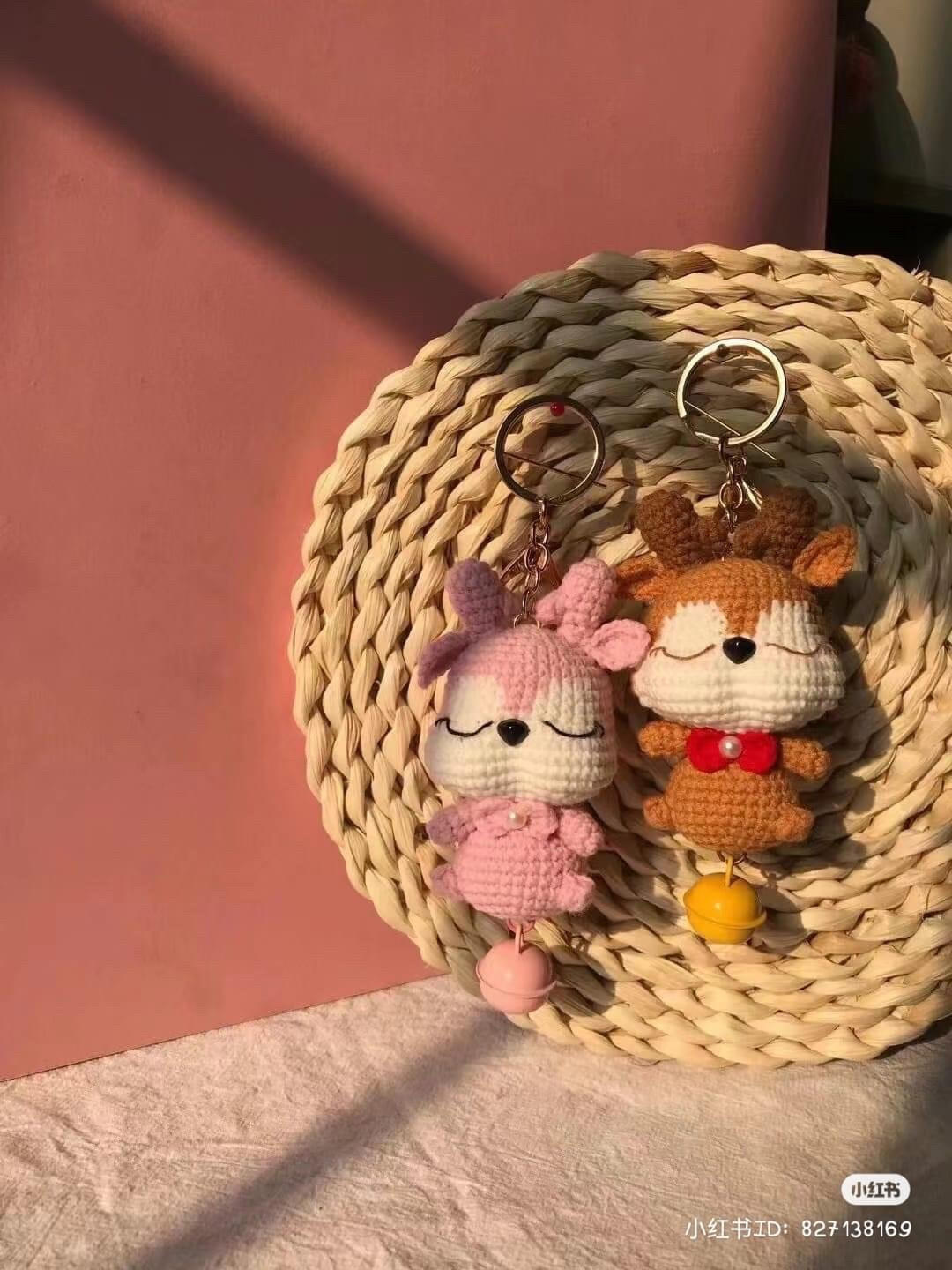 Chart móc len hươu cao cổ và thỏ dễ thương