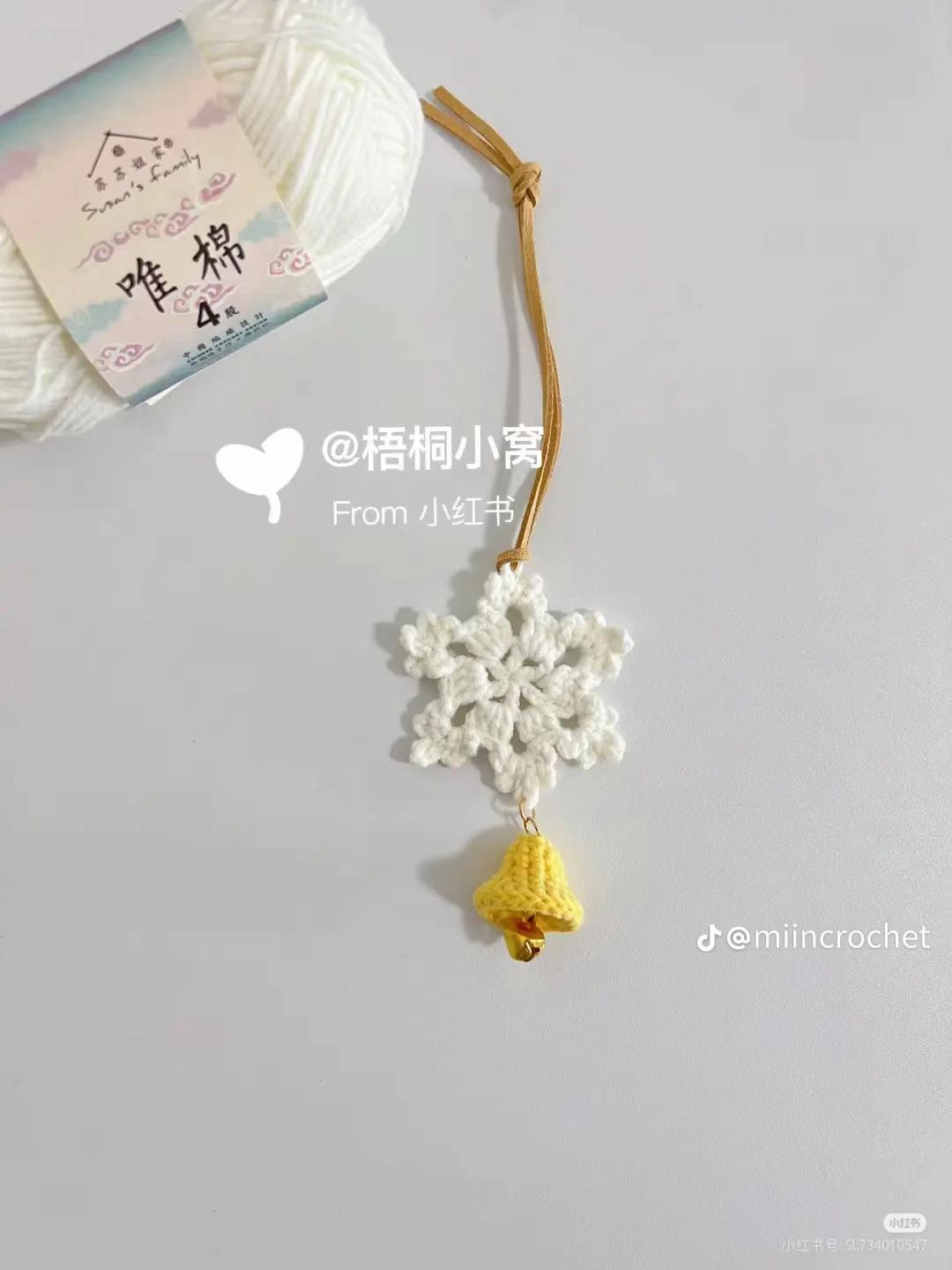 Chart Móc Len Kẹp Tóc Giáng Sinh và Thỏ Cute