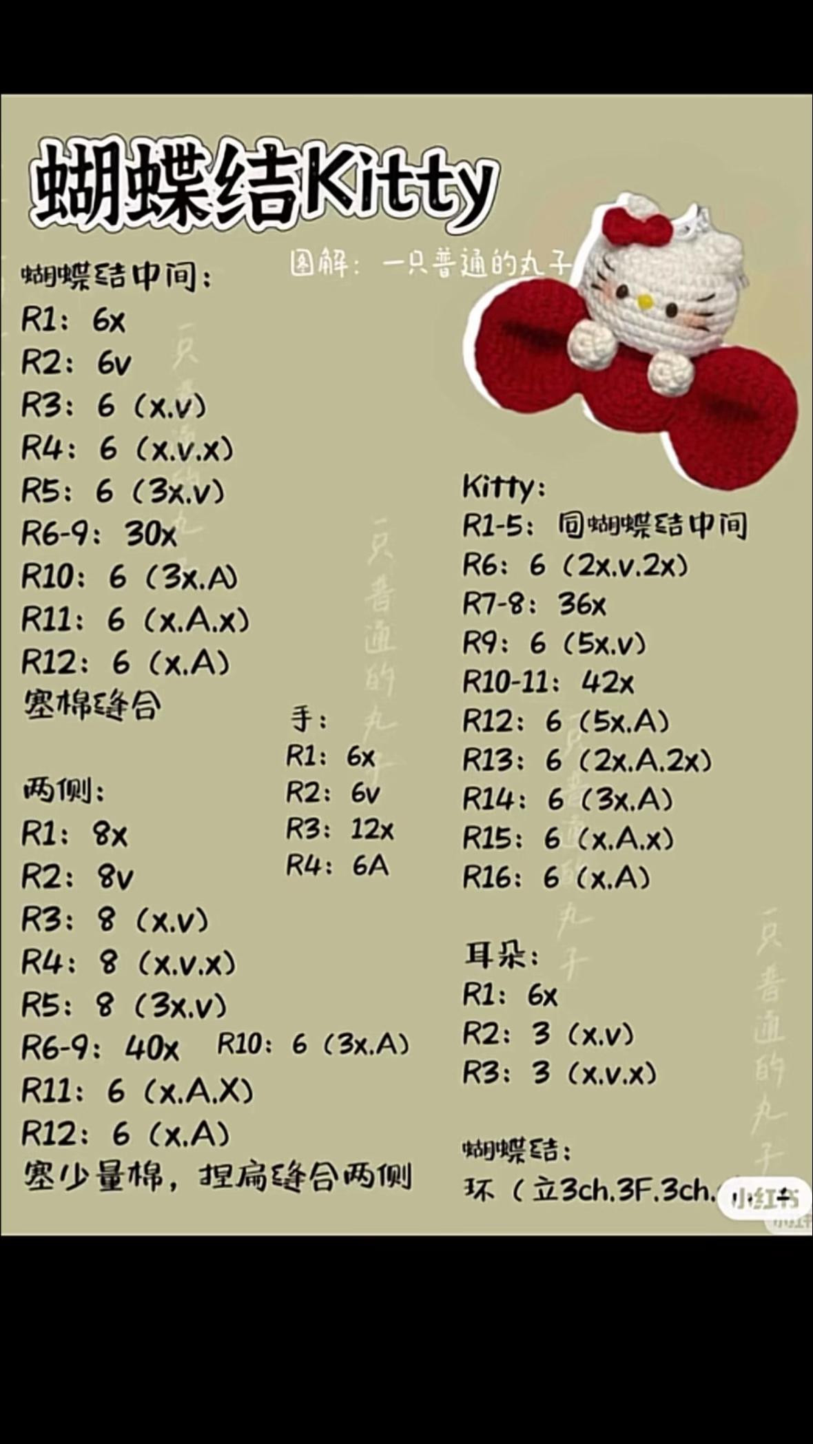 Chart Móc Len Kẹp Tóc Giáng Sinh và Thỏ Cute