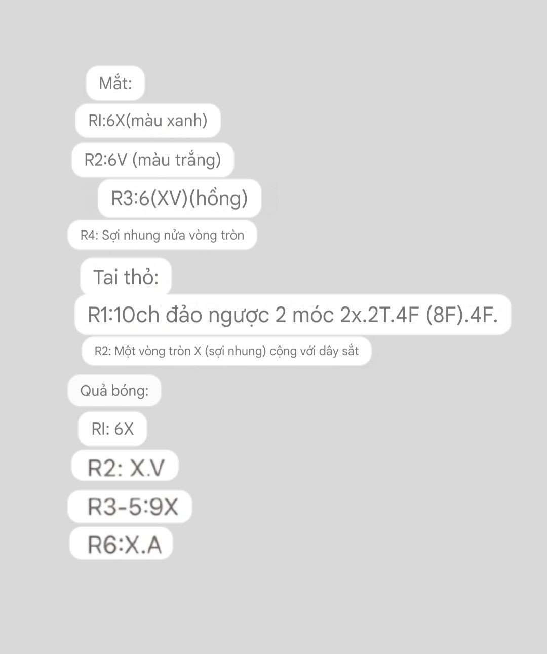 Chart Móc Len Khóa Thỏ Xanh Dương Dễ Thương
