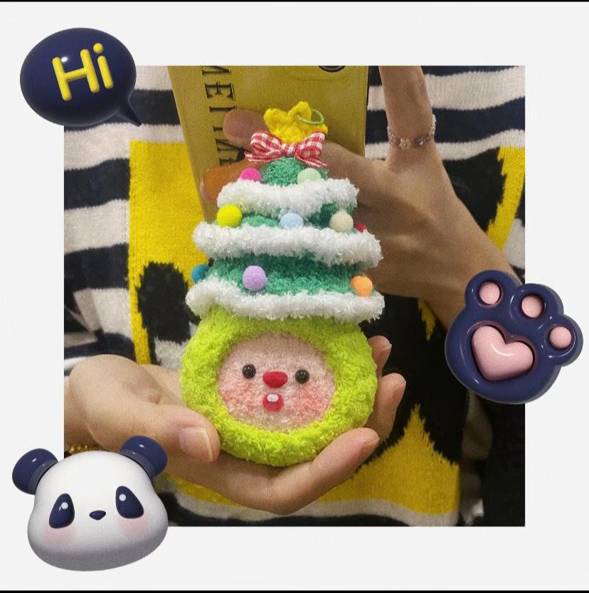 Chart Móc Len Loopy Giáng Sinh Dáng Cây Thông