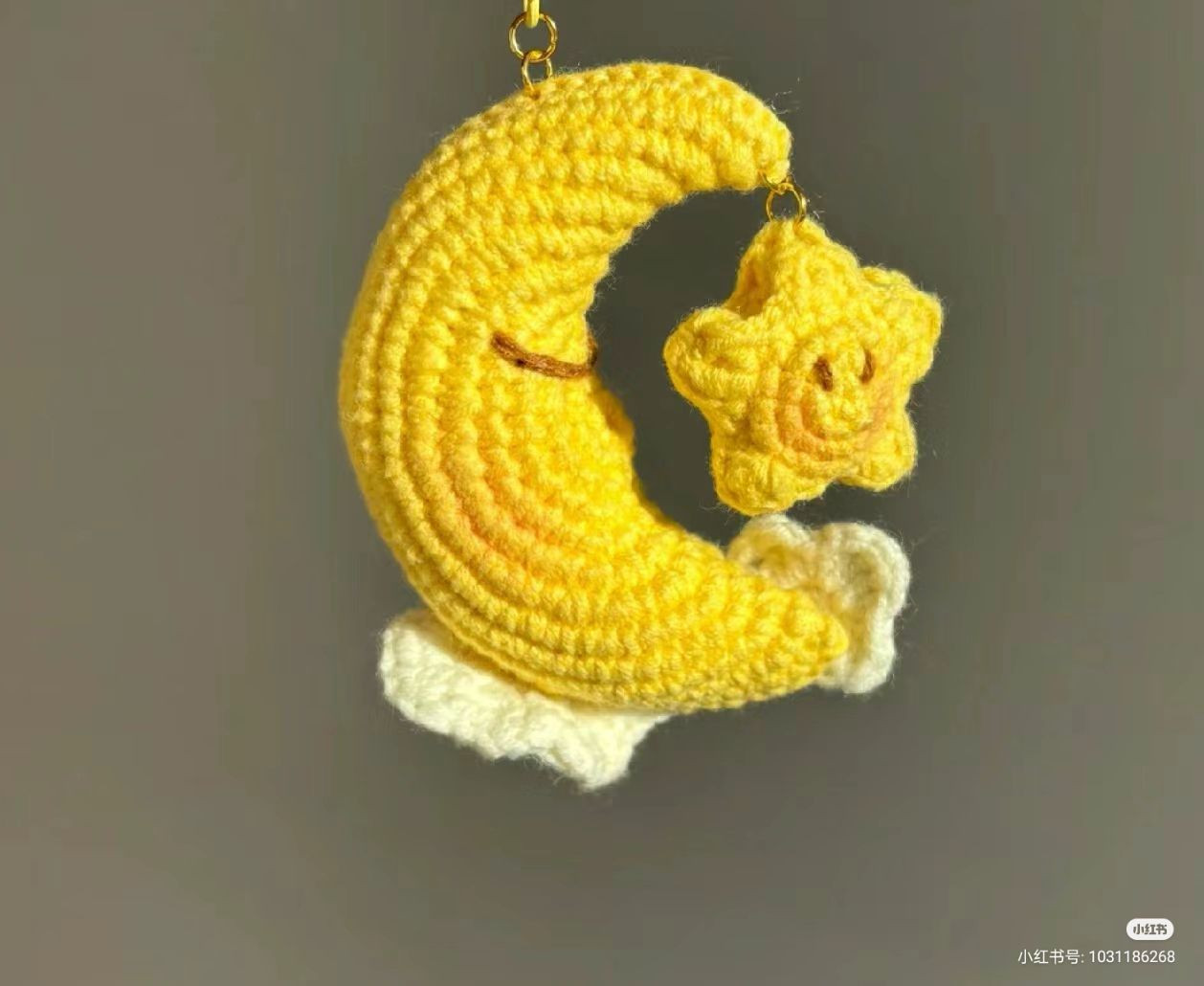 Chart móc len Mặt trăng ôm sao dễ thương