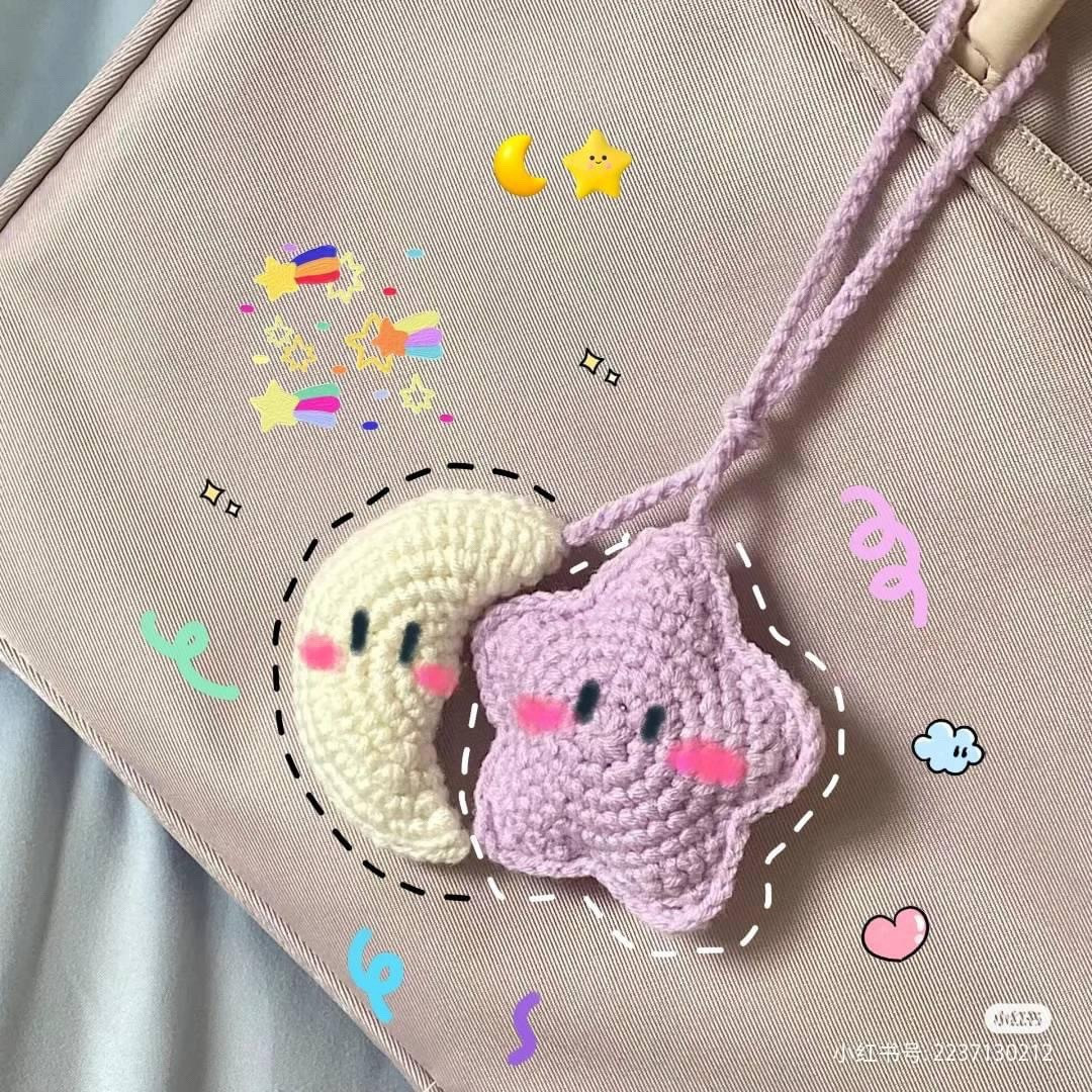 Chart móc len Mặt trăng và Ngôi sao dễ thương