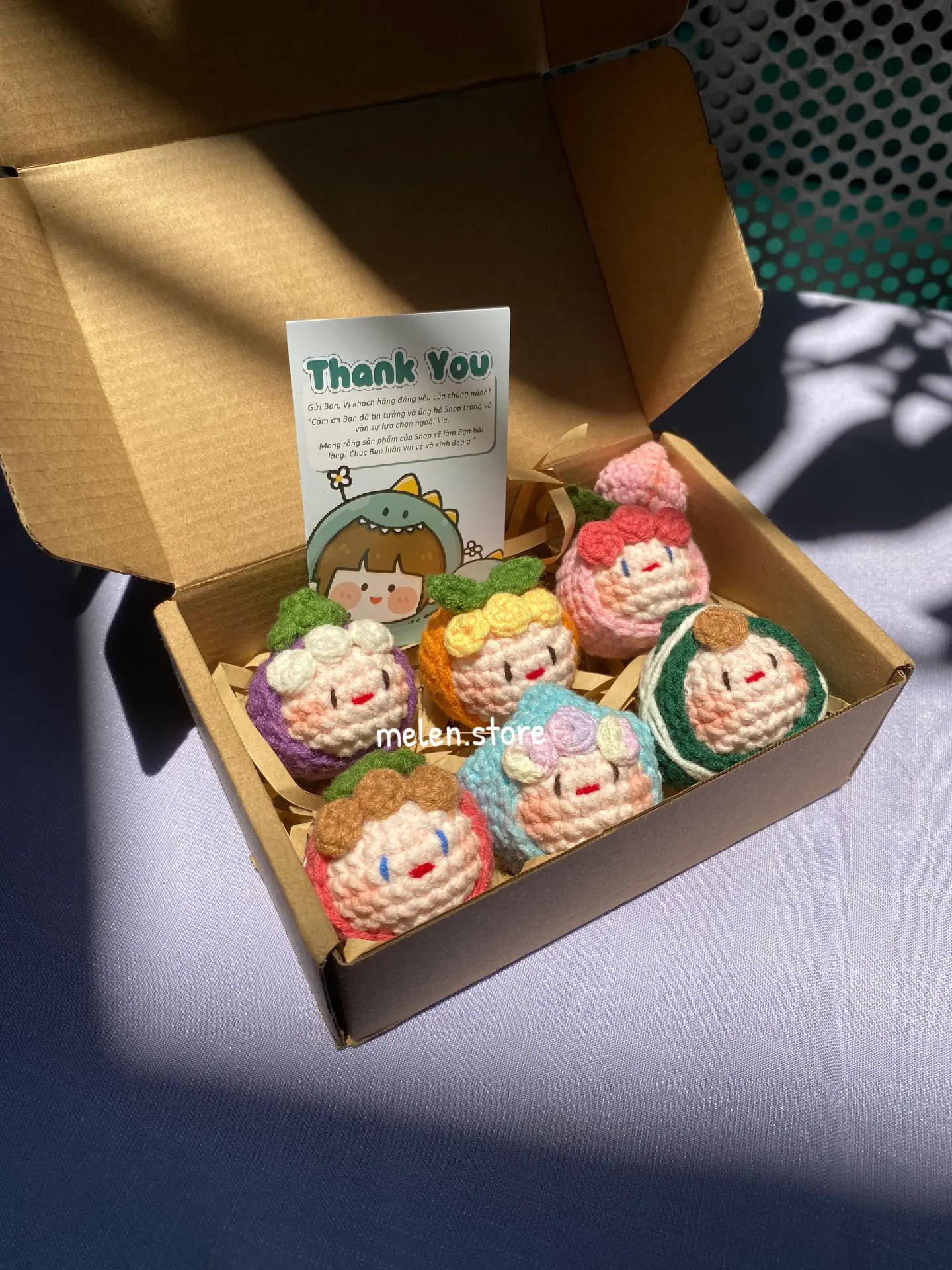 Chart móc len Mochi Bánh Giò Mini dễ thương