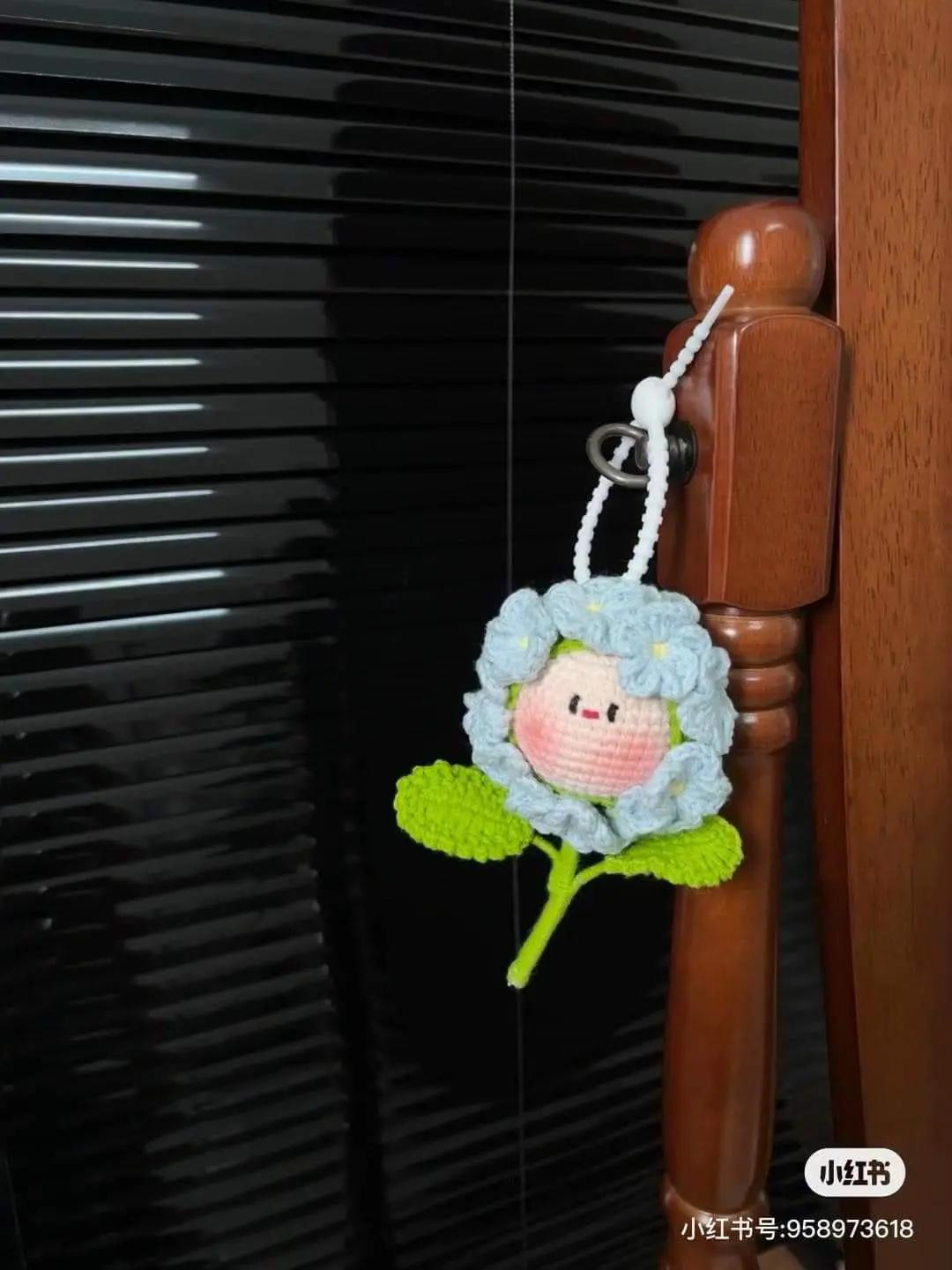 Chart Móc Len Mochi Hoa Lưu Ly - Hướng dẫn từng hàng chi tiết