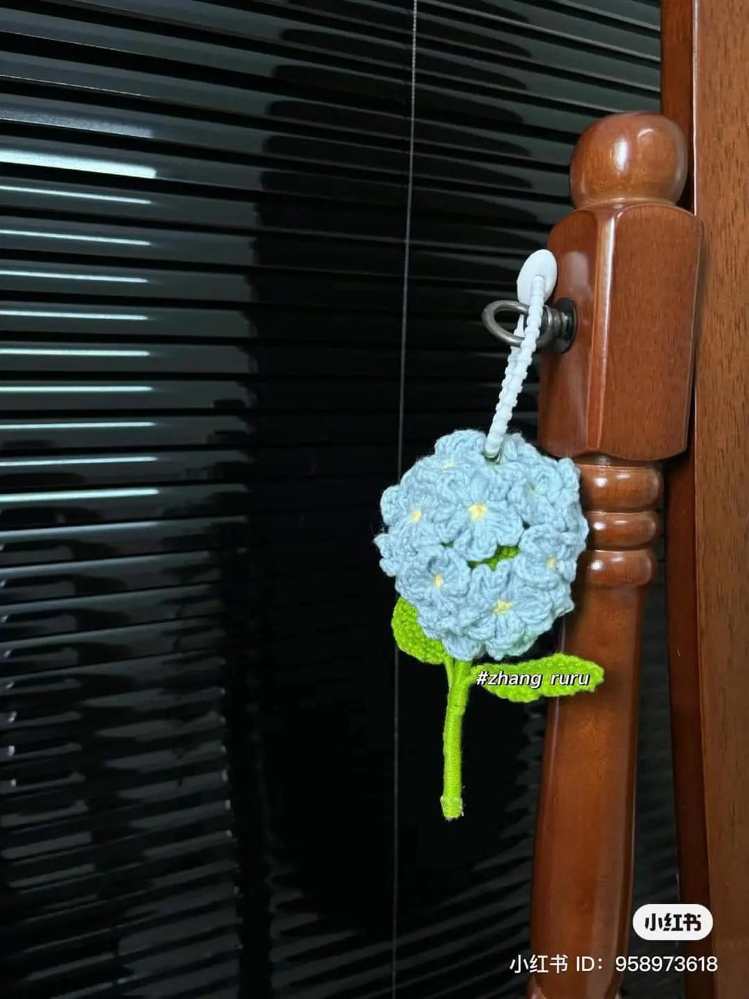 Chart Móc Len Mochi Hoa Lưu Ly - Hướng dẫn từng hàng chi tiết