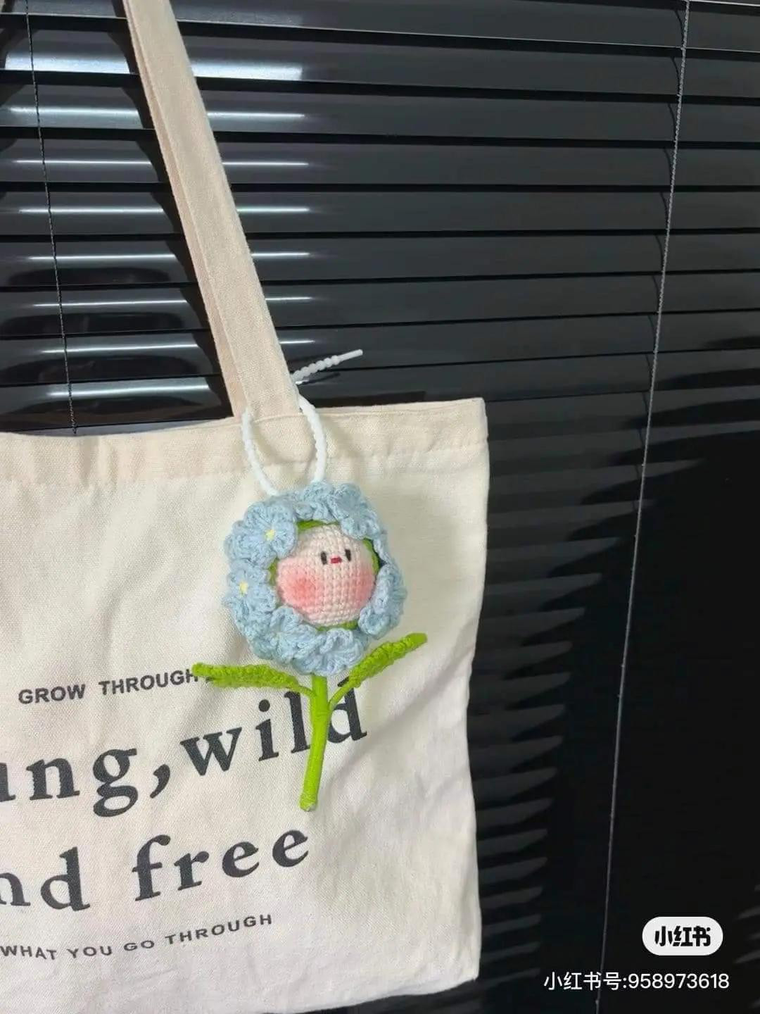 Chart Móc Len Mochi Hoa Lưu Ly - Hướng dẫn từng hàng chi tiết