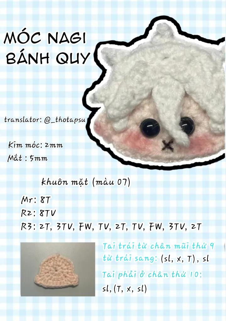 Chart Móc Len Nagi Bánh Quy - Hướng Dẫn Chi Tiết