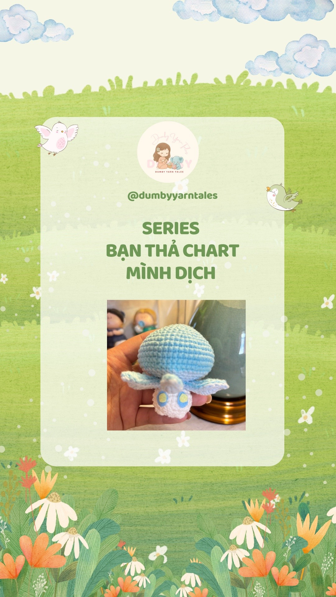 Chart móc len nhân vật nấm trong Genshin Impact