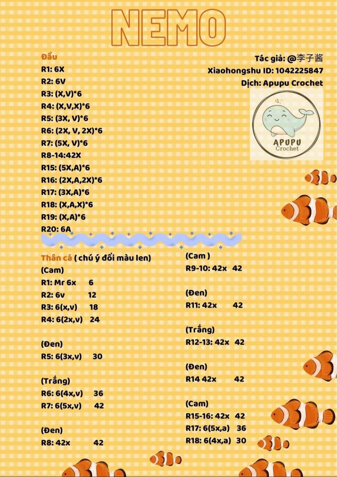 Chart móc len nhân vật Sootam (Soota) dễ thương từ bộ phim The Untamed