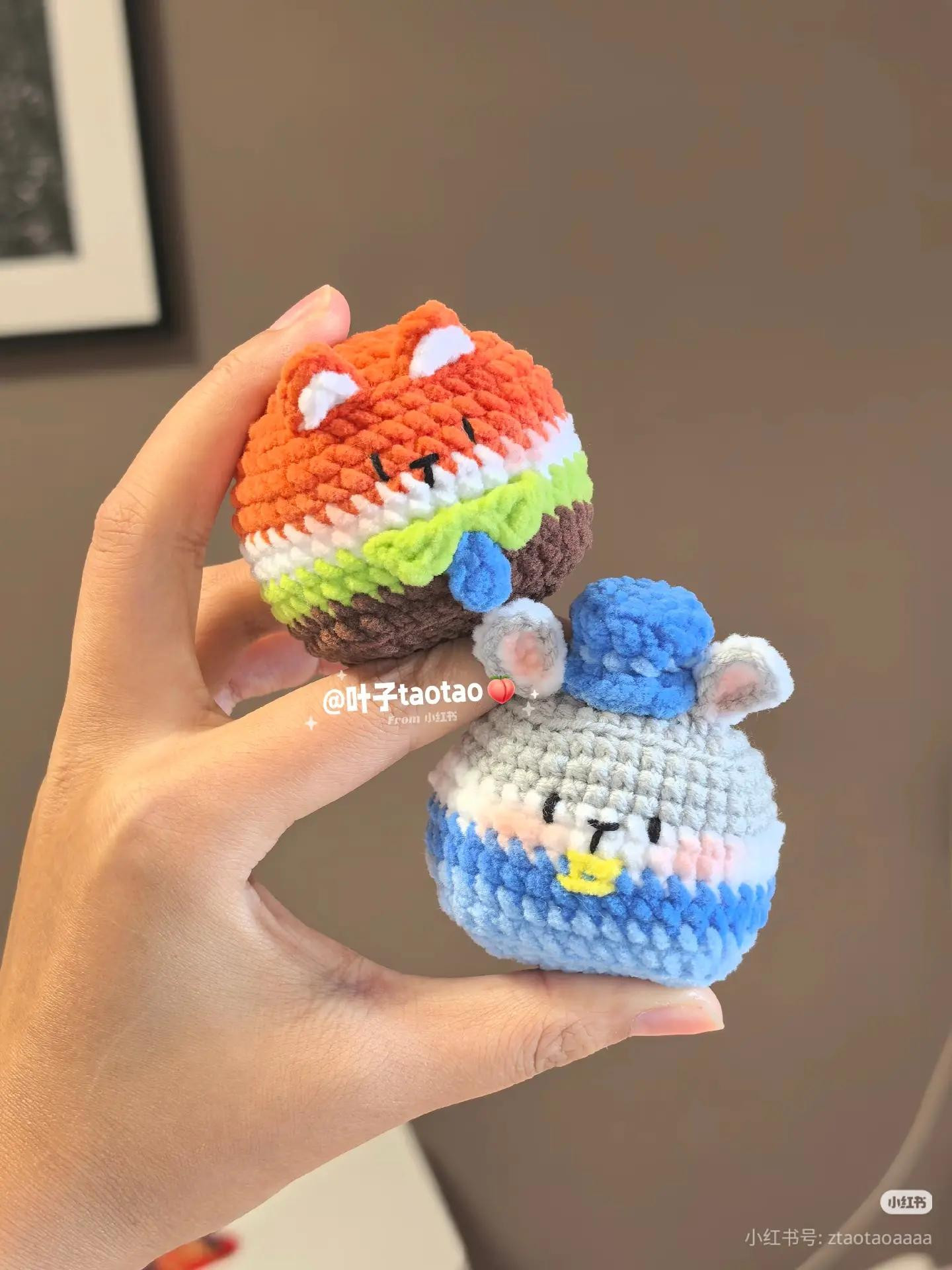 Chart móc len Nick và Judy phiên bản tròn, hướng dẫn chi tiết từng hàng