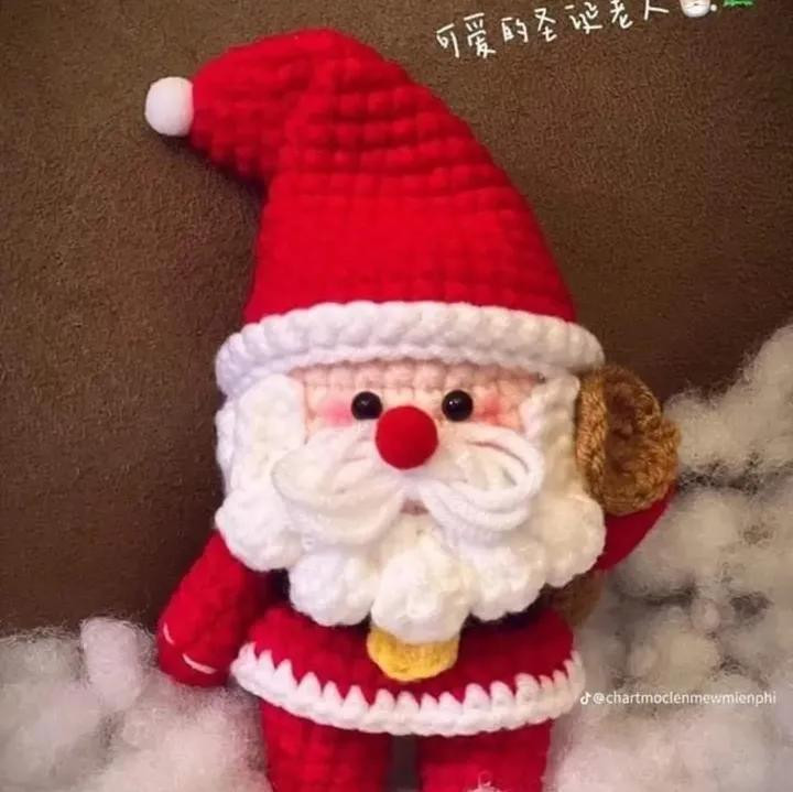 Chart Móc Len Ông Già Noel - Hướng Dẫn Chi Tiết Từng Phần